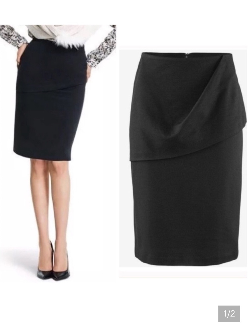 Black Cabi #3140 overlay pencil skirt NWT